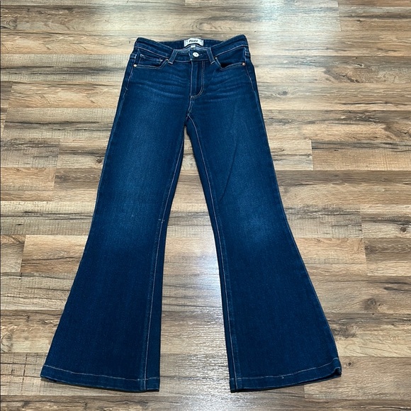 PAIGE Denim - PAIGE GENEVIEVE WOMEN FLARE WIDE LEG JEANS BLUE SZ 24